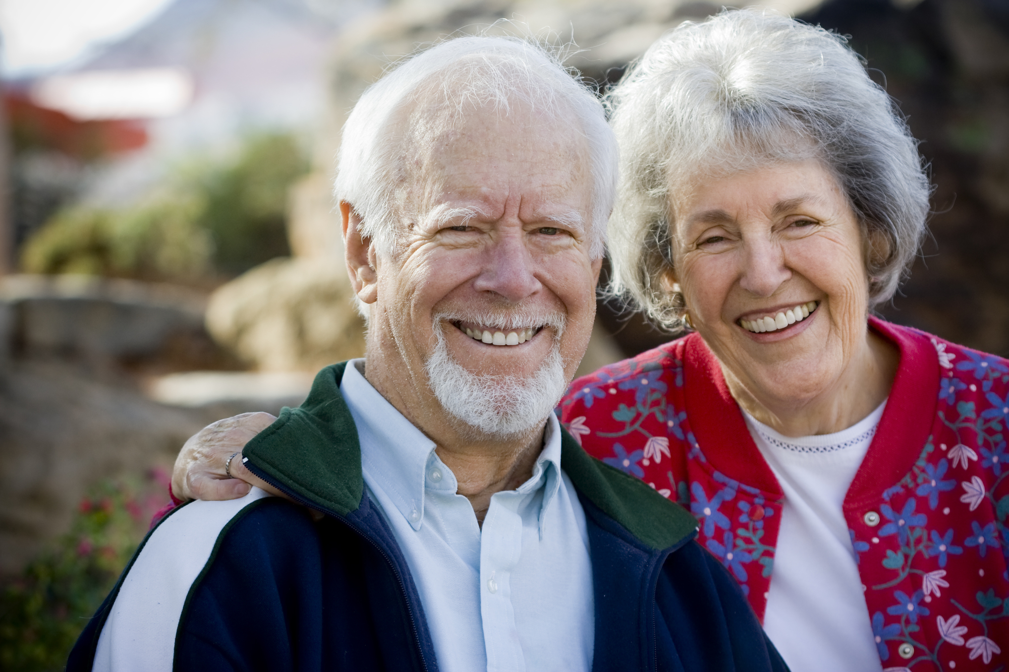 Elder husband and wife