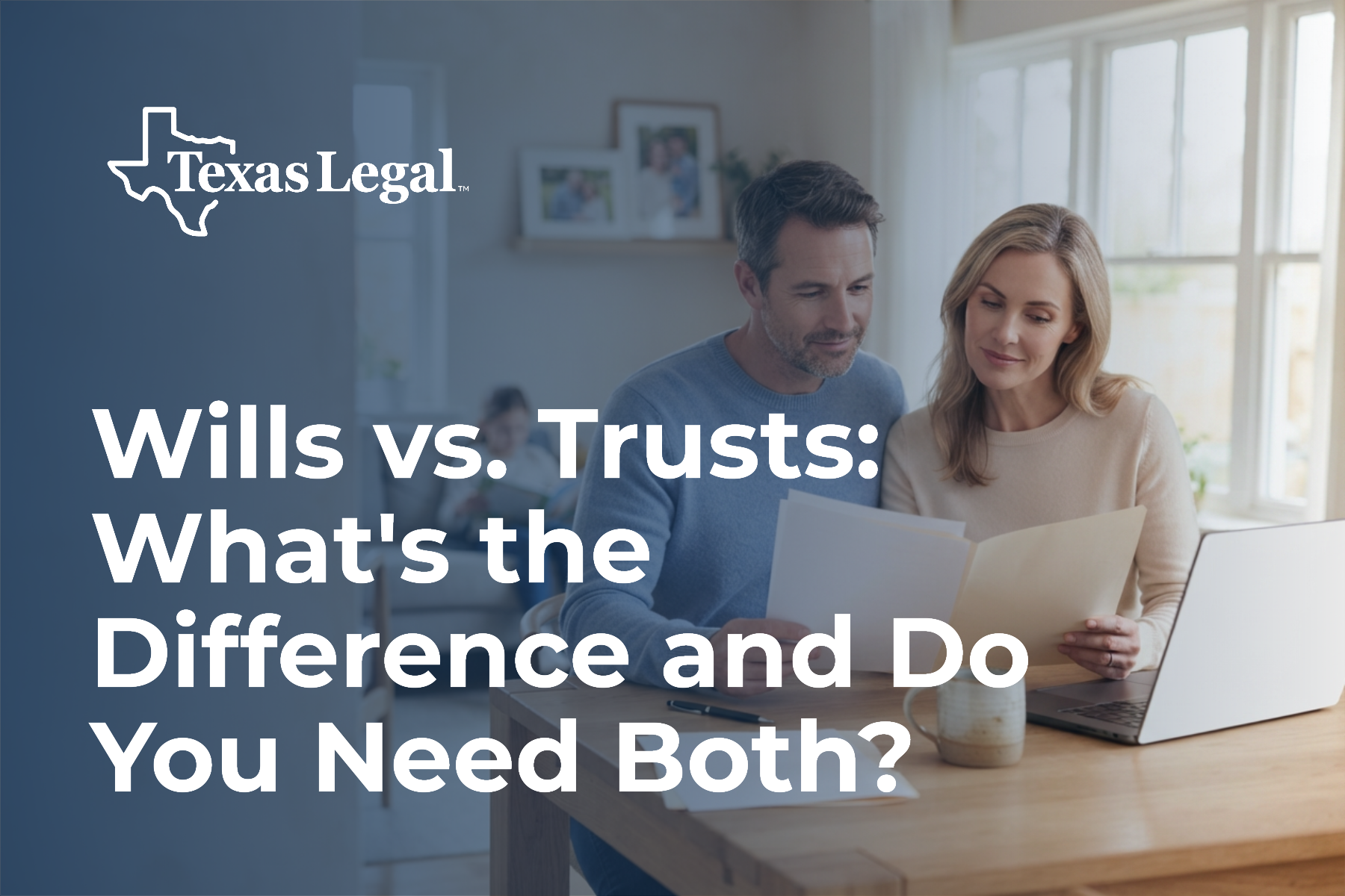 Family reviewing estate planning documents